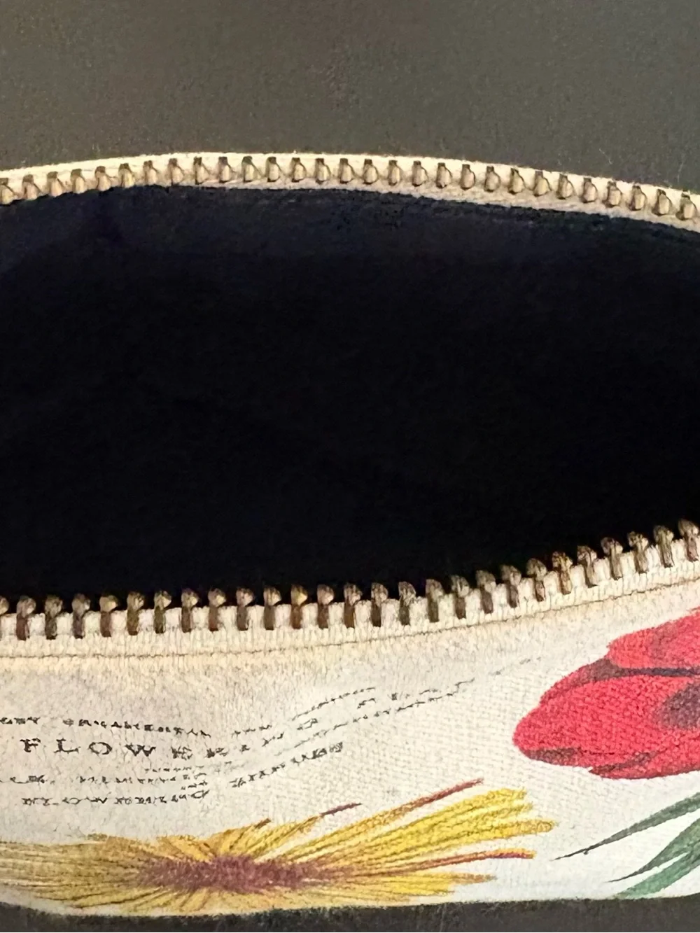 Cavallini and company botanical vintage pouch